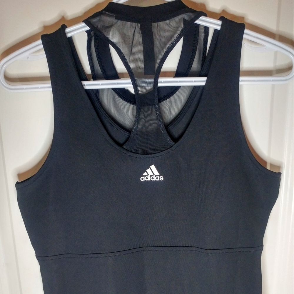 Black Adidas mesh work out tank size medium